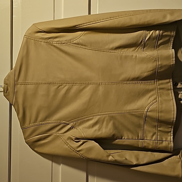 NWT- Bernardo faux Leather Jacket Moto sand/beige size Small (Nordstrom) - Picture 6 of 9